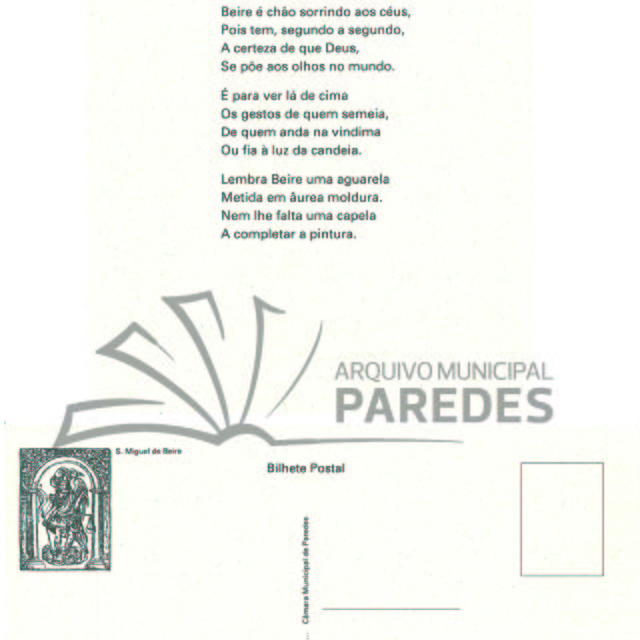Postal comemorativo Padre Moreira das Neves - Beire