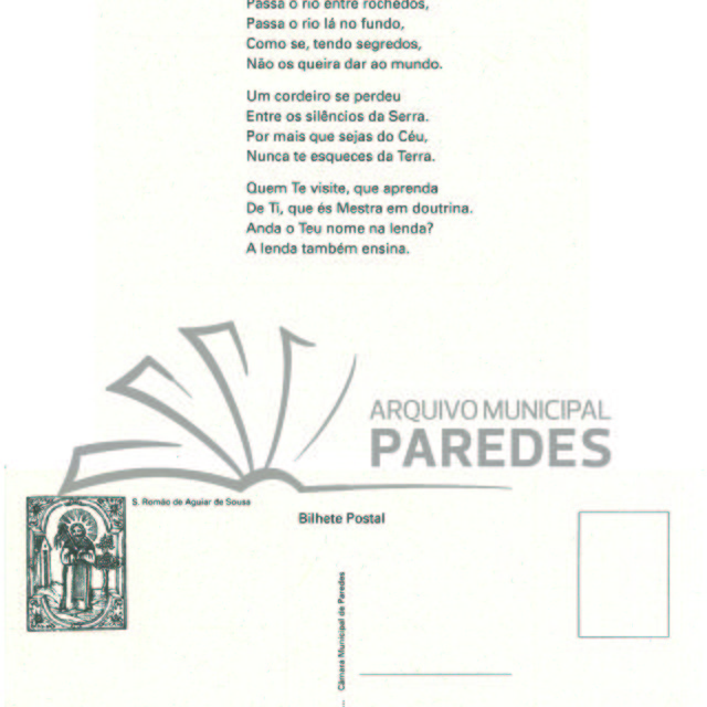 Postal comemorativo Padre Moreira das Neves - Aguiar de Sousa