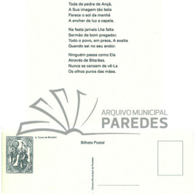 Postal comemorativo Padre Moreira das Neves - Bitarães