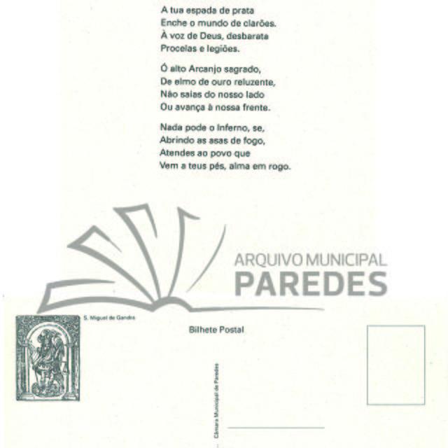 Postal comemorativo Padre Moreira das Neves - Gandra