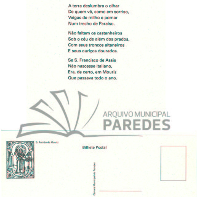 Postal comemorativo Padre Moreira das Neves - Mouriz