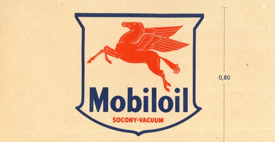 A Trilogia do Mês - Antigas tabuletas de publicidade da Mobiloil