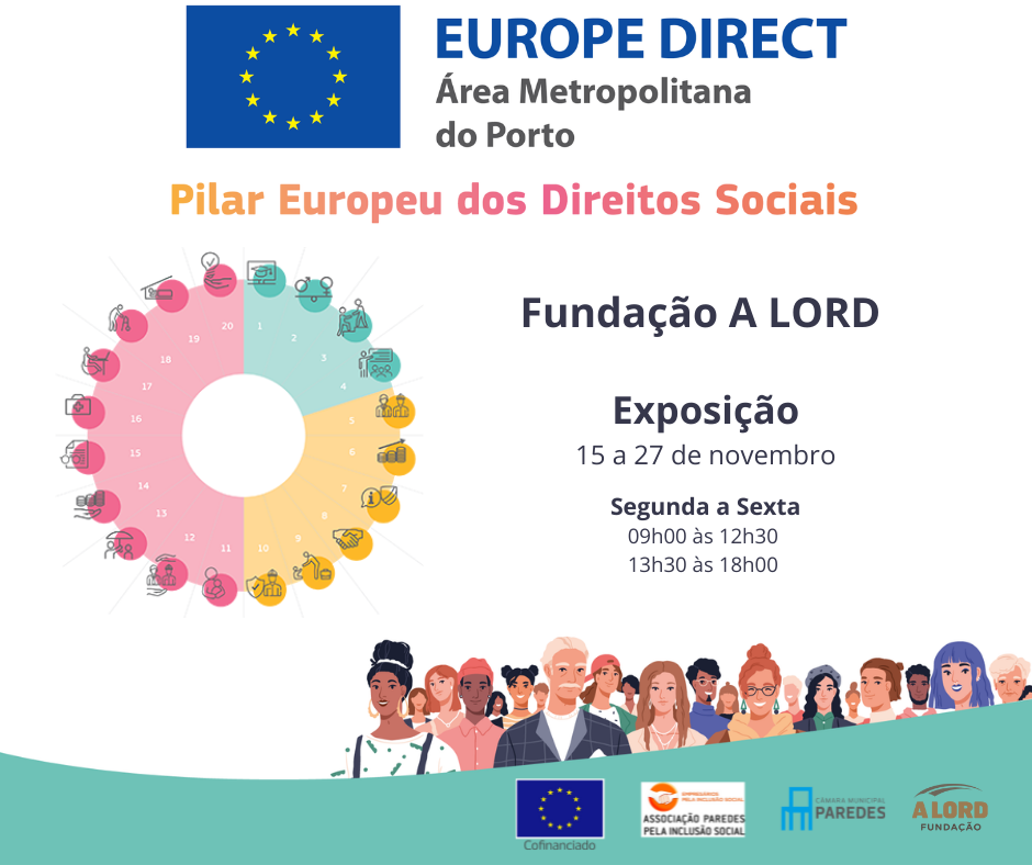 “O Pilar Europeu dos Direitos Sociais em 20 princípios” em exposição na Fundação A Lord