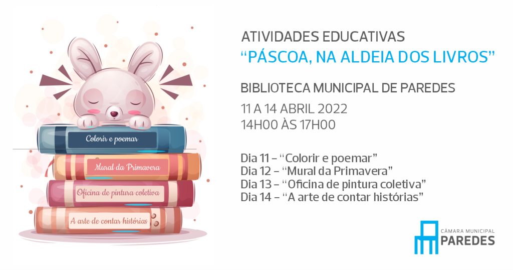 Biblioteca Municipal de Paredes acolhe atividades educativas "Páscoa, na aldeia dos livros" entre...