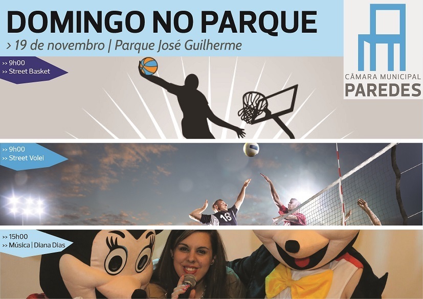 Parque José Guilherme recebe este domingo animação desportiva e musical 