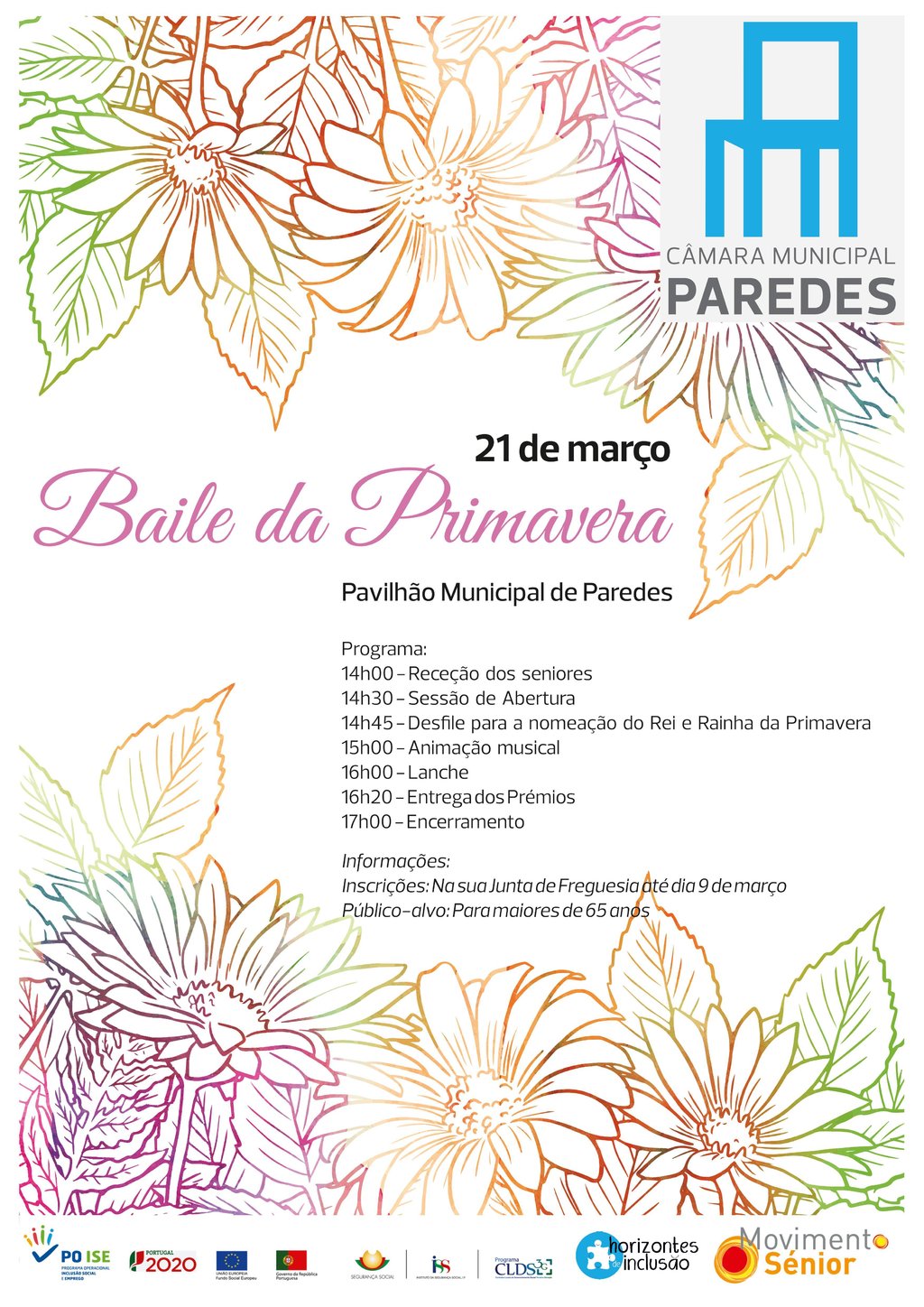 Pavilhão Municipal de Paredes recebe Baile da Primavera destinado à população sénior 