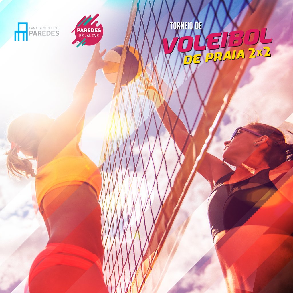 Torneio de Voleibol de Praia estreia-se no Parque da Cidade de Paredes de 27 a 30 de agosto