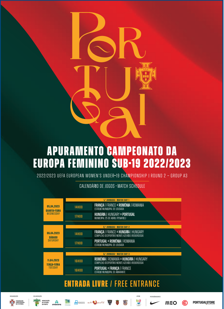 Apuramento Campeonato da Europa de Futebol Feminino Sub-19