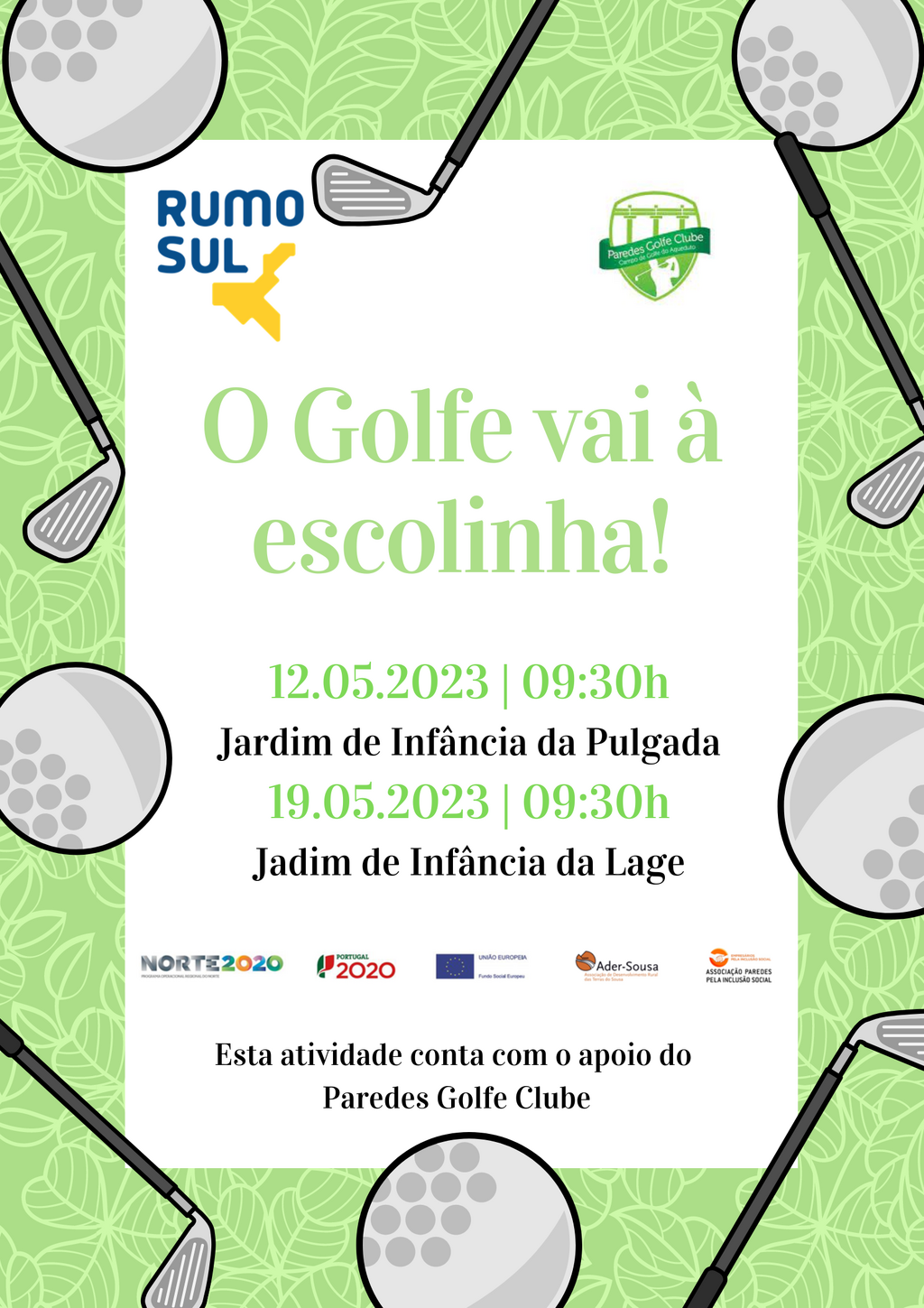 Golfe vai à Escolinha