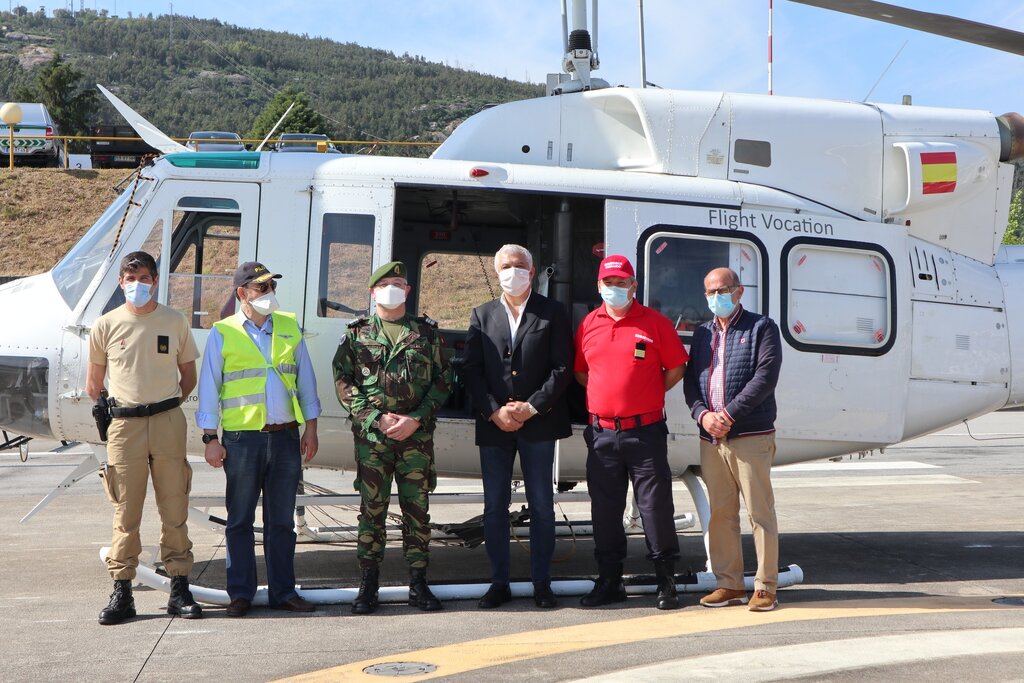 CODIS e Proteção Civil de Paredes oficializam meio aéreo de combate aos incêndios rurais no Helip...