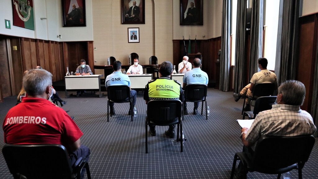 REUNIÃO COM AGENTES DE PROTEÇÃO CIVIL