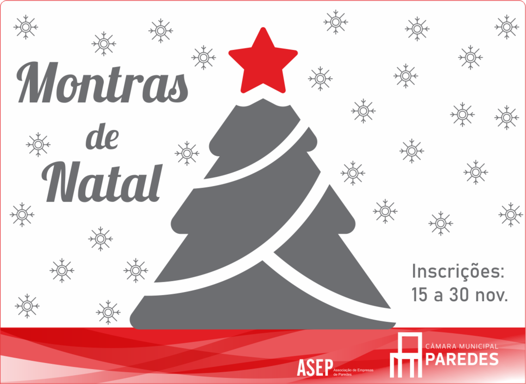 Concurso “Montras de Natal” em Paredes com inscrições abertas até 30 de novembro 
