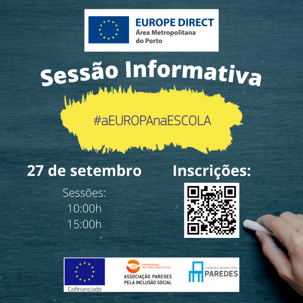 Centro Europe Direct da Área Metropolitana do Porto promove workshop online #aEUROPAnaESCOLA