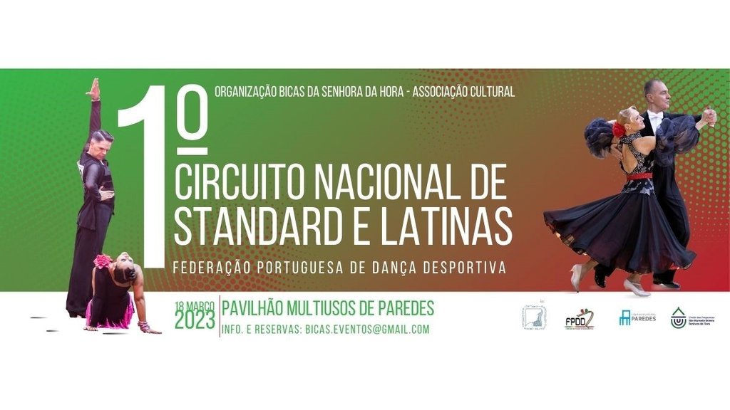 1º Circuito Nacional de Standard e Latinas traz cerca de 300 atletas a Paredes