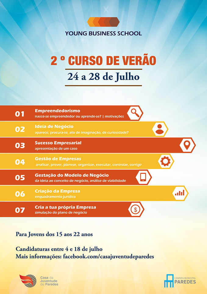 Curso de Verão da Young Business School de 24 a 28 de julho