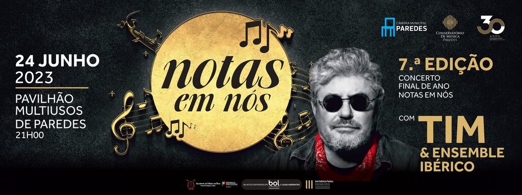 Tim & Ensemble Ibérico assinalam 30º aniversário do Conservatório de Música de Paredes com espetá...