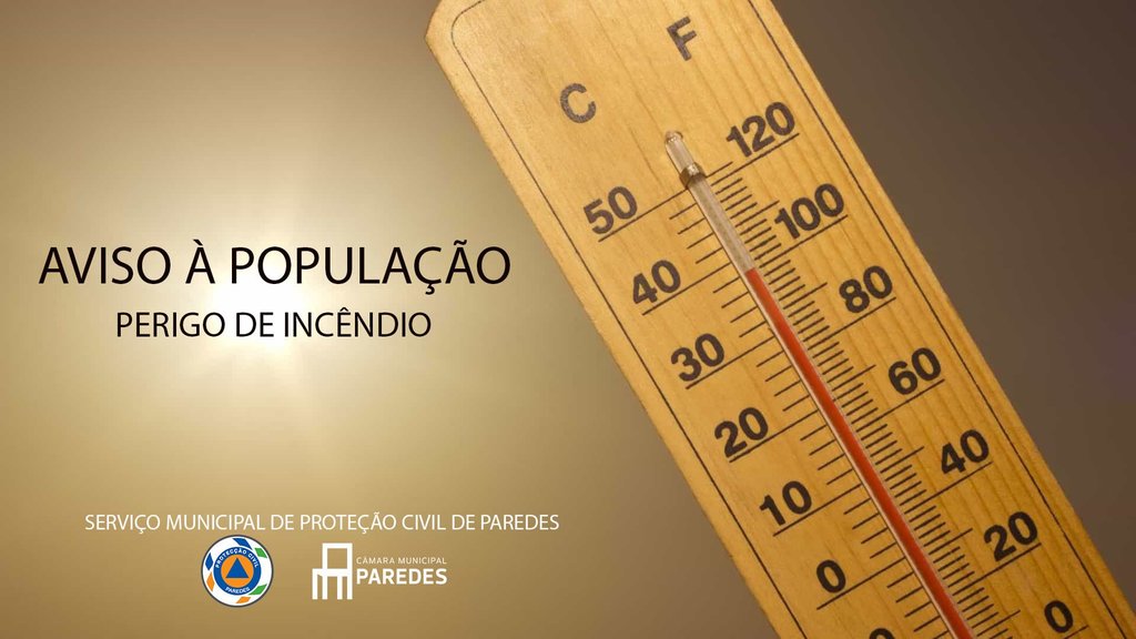 Aviso à população | Risco máximo de Incêndio Rural em Portugal Continental nas próximas 72 horas
