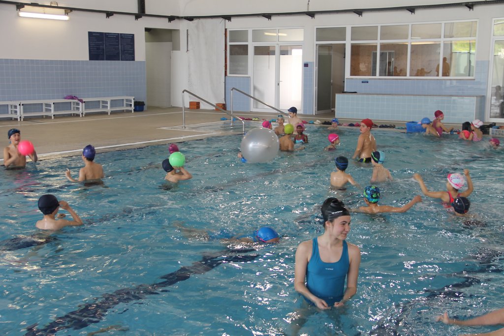 Torneio Hipobraçada com 150 jovens nadadores na Piscina Rota dos Móveis