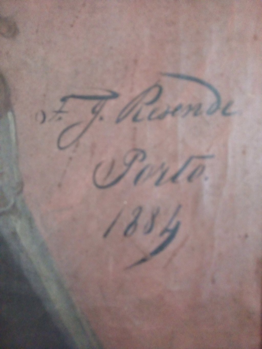 assinatura do Pintor-Fransisco José Resende
