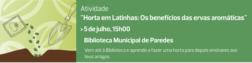 horta em latinhas