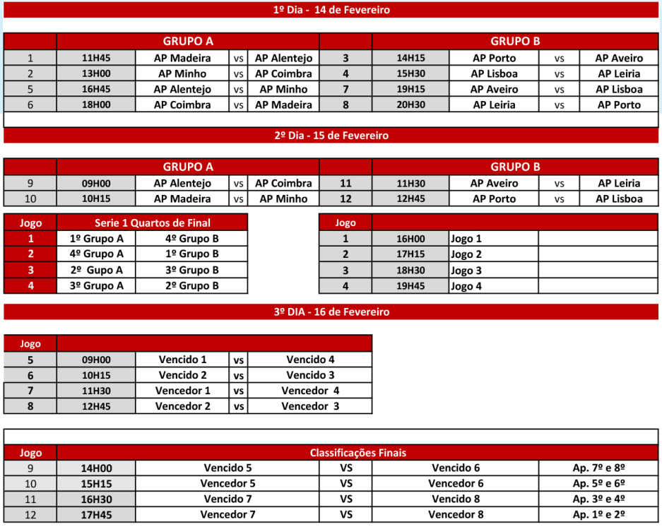 Hor&aacute;rios H&oacute;quei