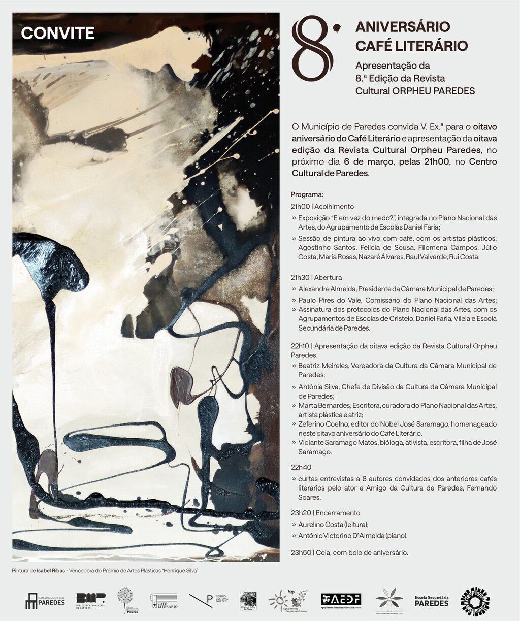 convite_8 aniversario Caf&eacute; Liter&aacute;rio